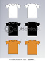 blank white shirt template. dresses T-shirt Template black